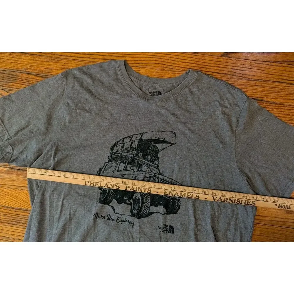 The North Face T Shirt Never Stop Exploring Men's XXL Gray